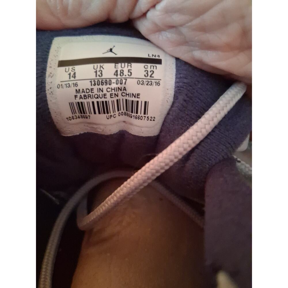 Jordan Air Jordan 14 Retro Grey University Blue High Top 130690-007 - Picture 6 of 8